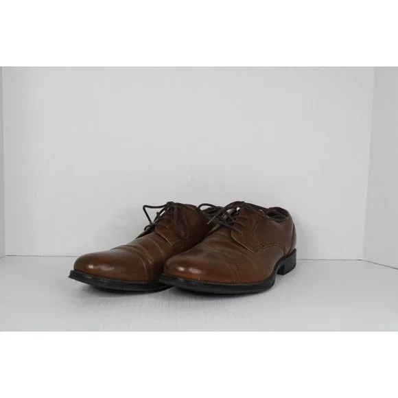 Dockers | Shoes | Dockers Mens Garfield Business Dress Shoes Brown Leather  Cap Toe Size 85 M | Poshmark